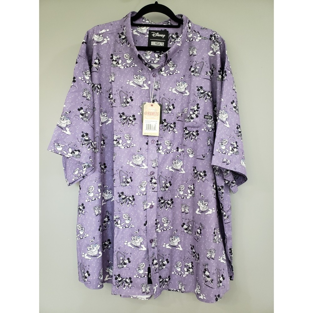 NEW 4XL RSVLTS DISNEY 100 DANCING TOONS"MENS KUNUFLEX SHIRT